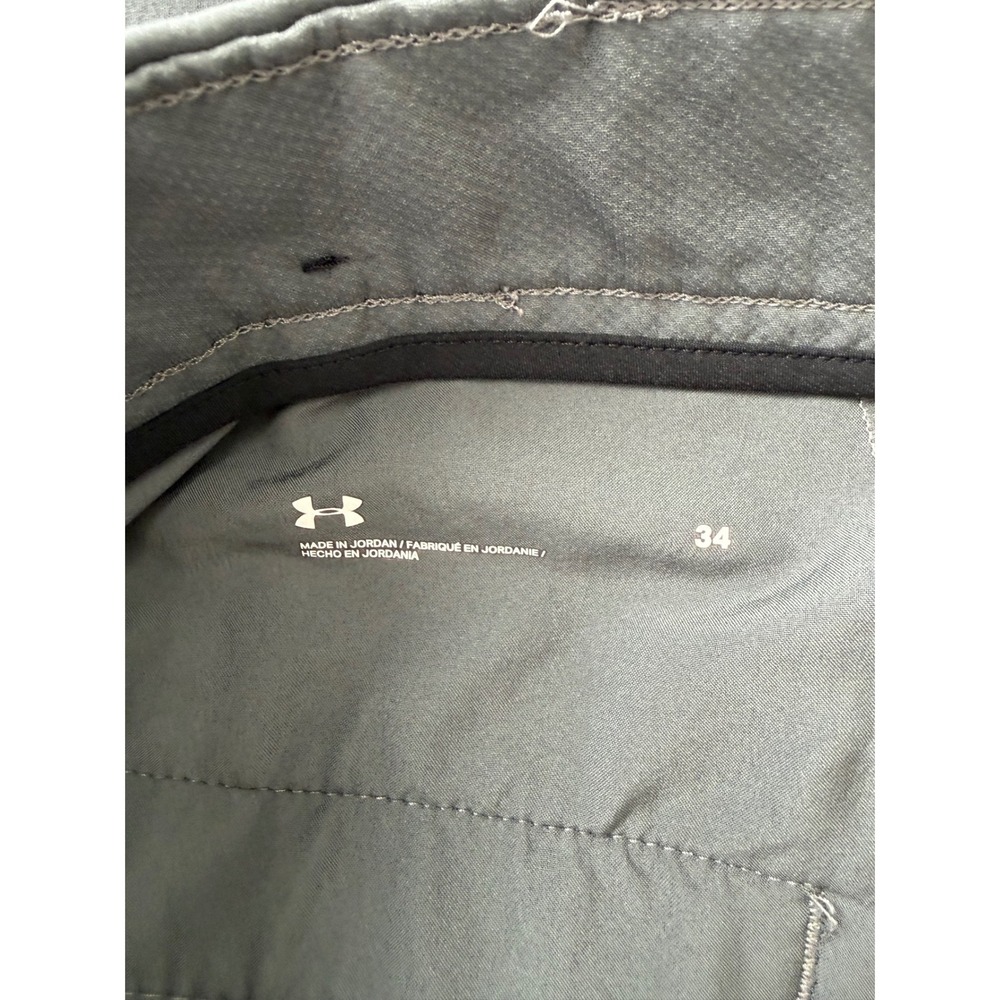 Under Armour Mens Gray Performance Golf Shorts Size 34‎ Polyester Activewear - Picture 3 of 8